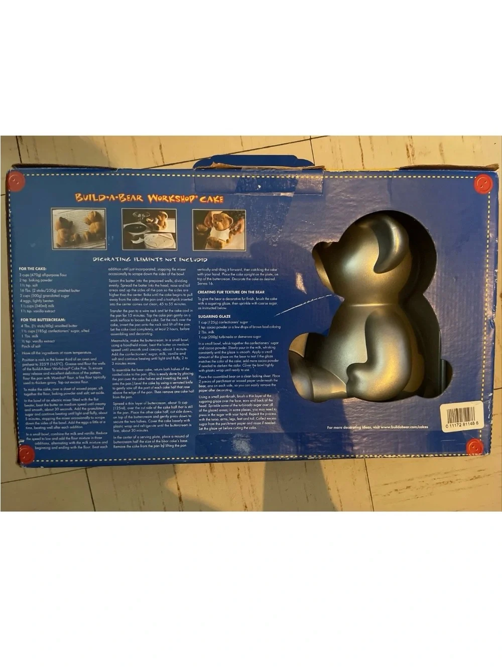 Authentic Nordic Ware Cast Aluminum Build-A-Bear Cake Pan mold W/Nonstick Finish